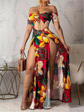 Printed and cut-out dress