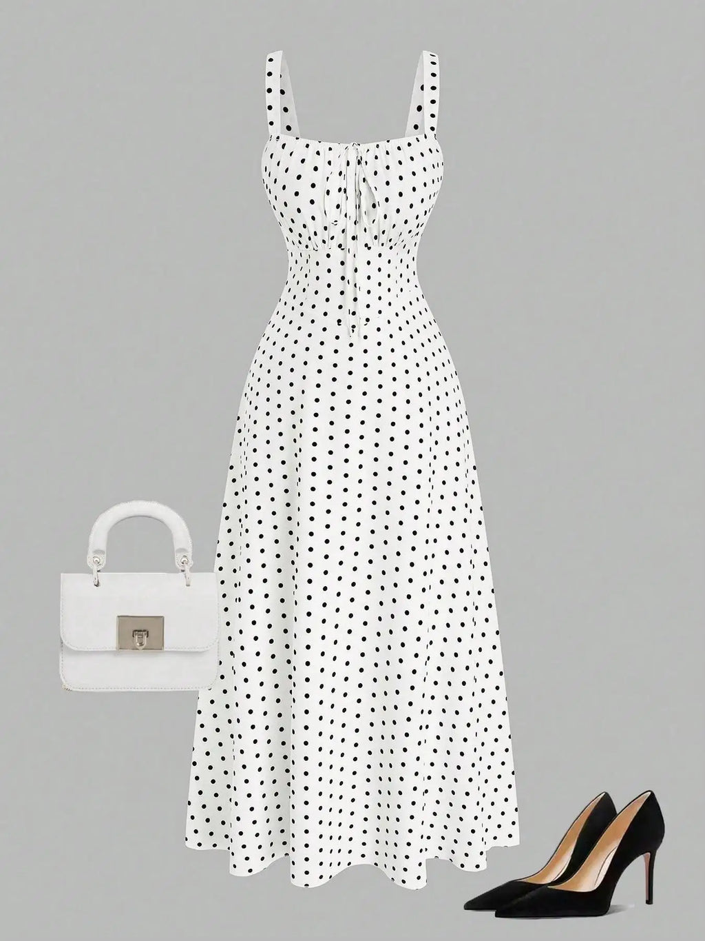 Polka Dot Sleeveless Dress