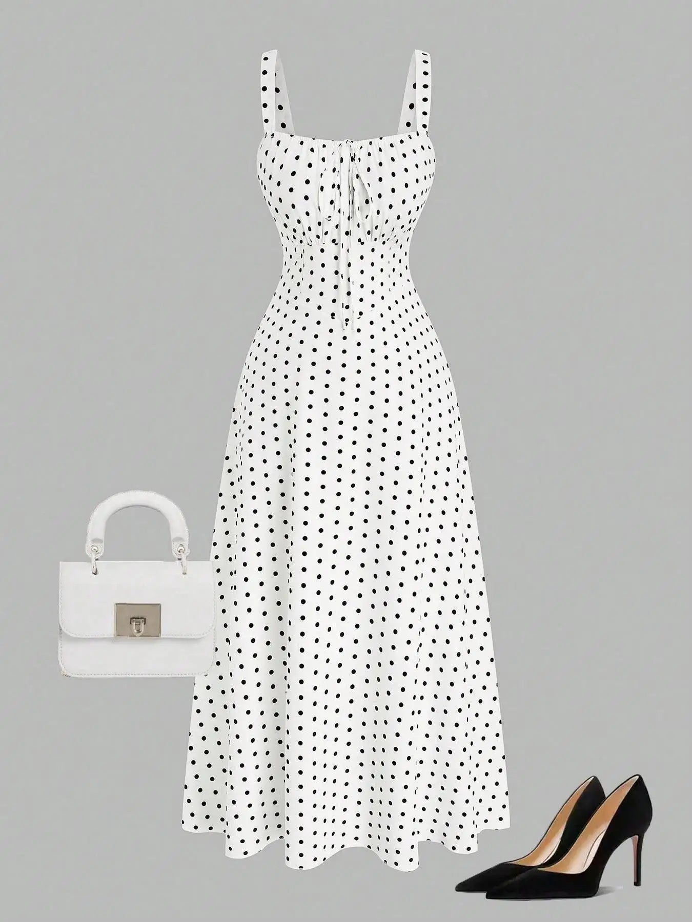 Polka Dot Sleeveless Dress