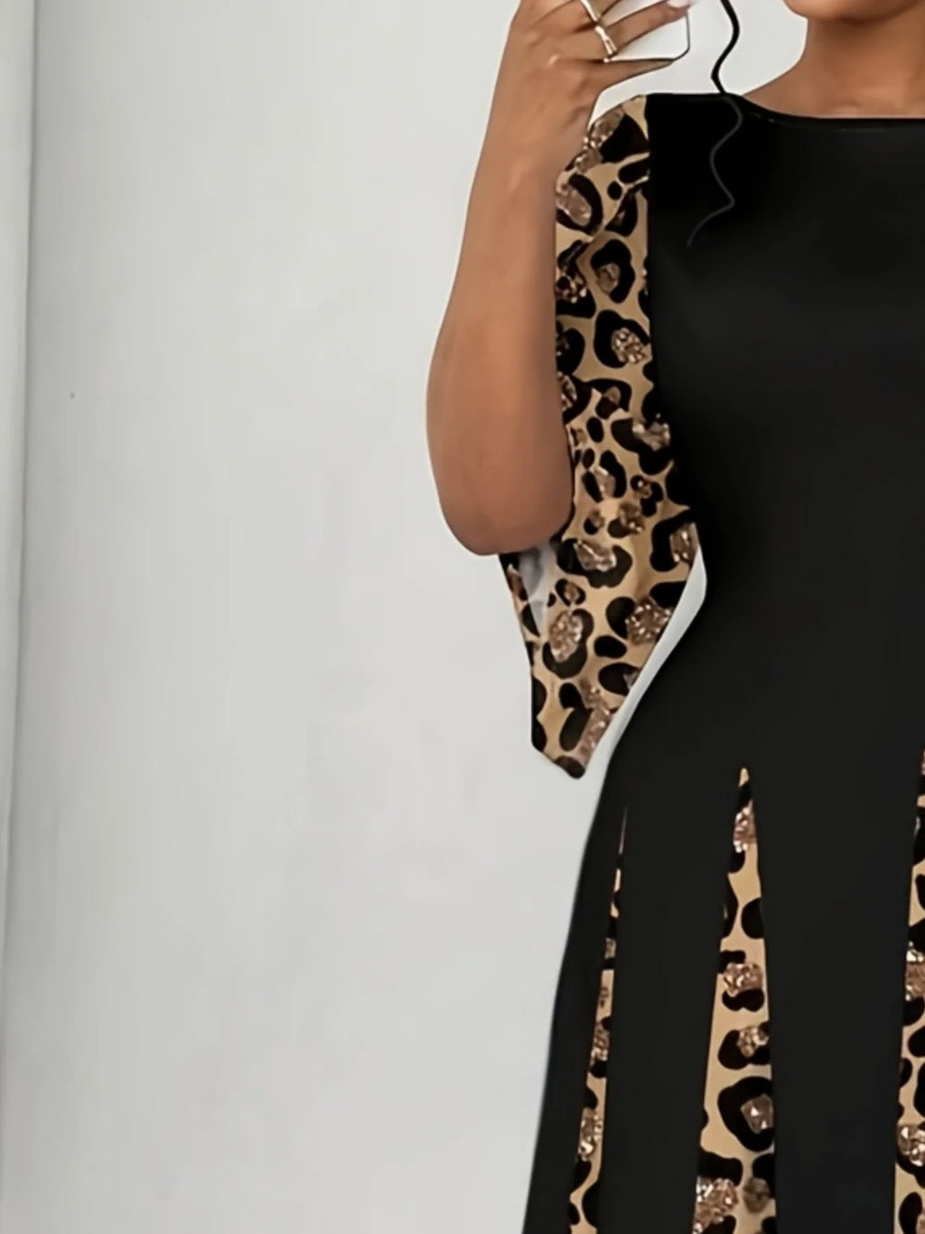 Bold Leopard Print Dress