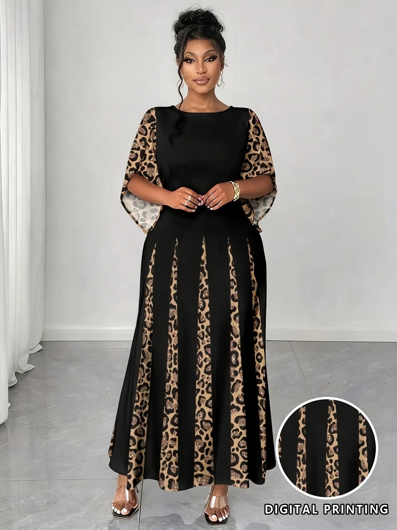 Bold Leopard Print Dress