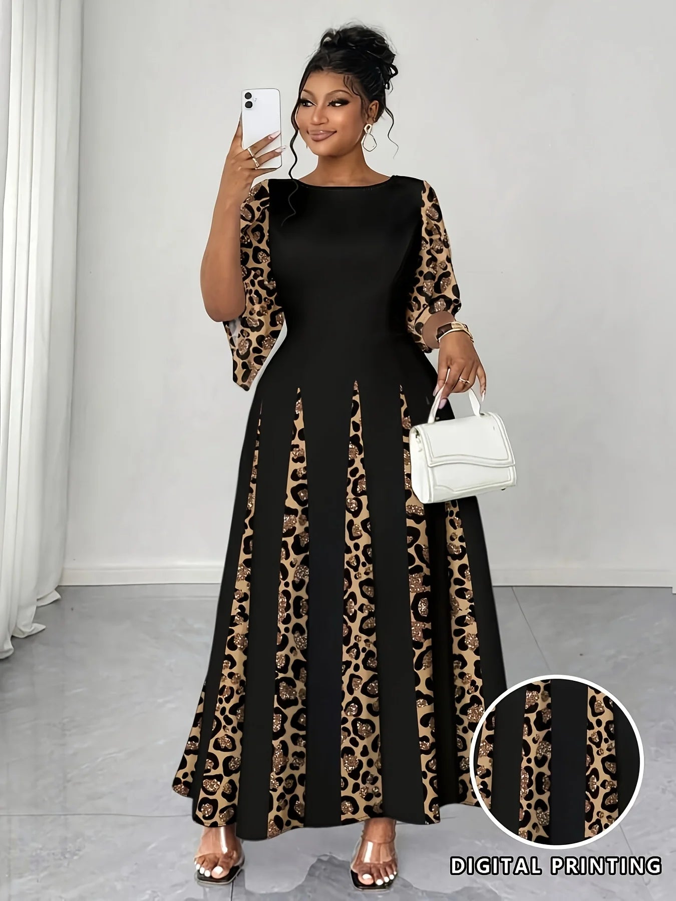 Bold Leopard Print Dress