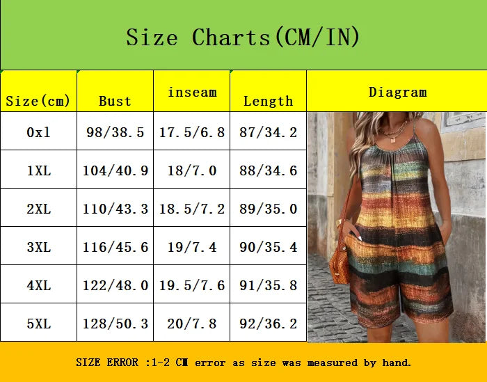 Striped Print Elegant Sleeveless Jumpsuit