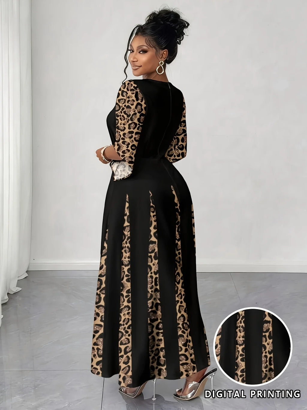 Bold Leopard Print Dress